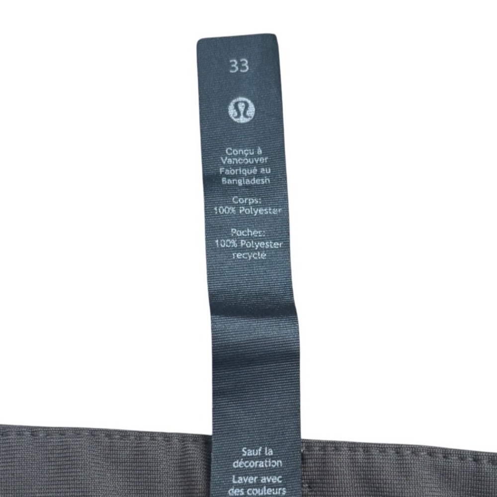 Lululemon ABC Classic Trouser Pants Warpstreme Men 33 Army Green Poly Techincal - Picture 7 of 10